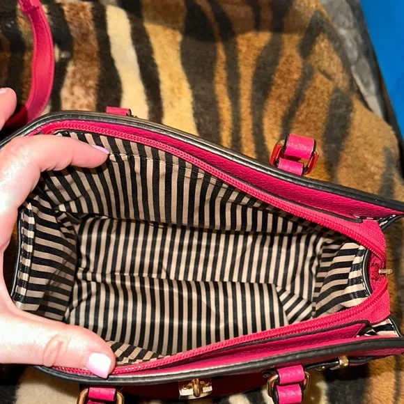 3 pcs. Set Vibrant Pink Leather Tote Bag- fake Birkin bag - Picture 7 of 8